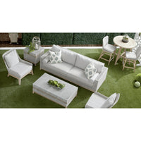 Travis Rope Outdoor Sofa - Outdoor Sofa Side View | Bone & Brass