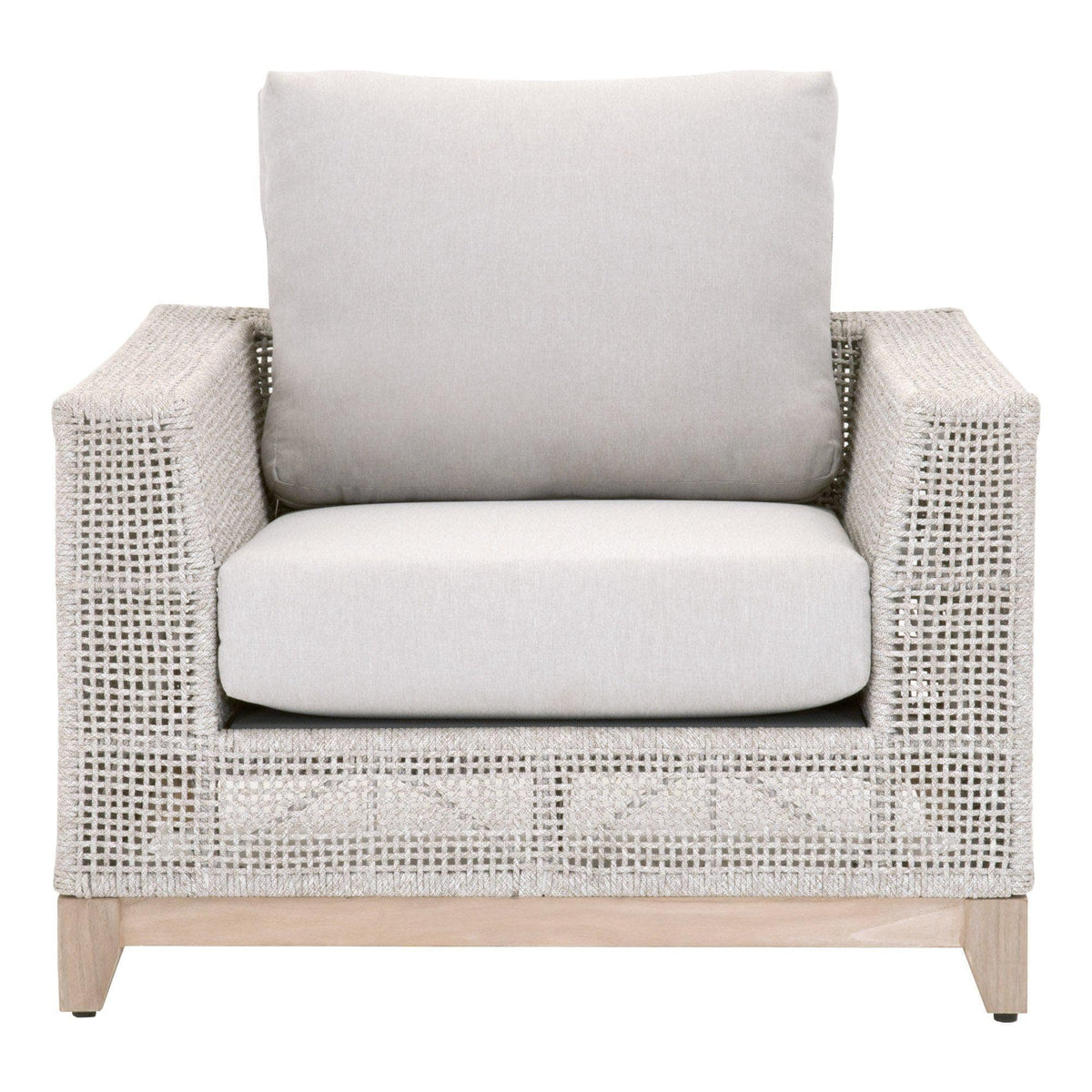 Travis Rope Outdoor Sofa Chair - Outdoor Chair Side View | Bone & Brass