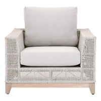 Travis Rope Outdoor Sofa Chair - Outdoor Chair Side View | Bone & Brass
