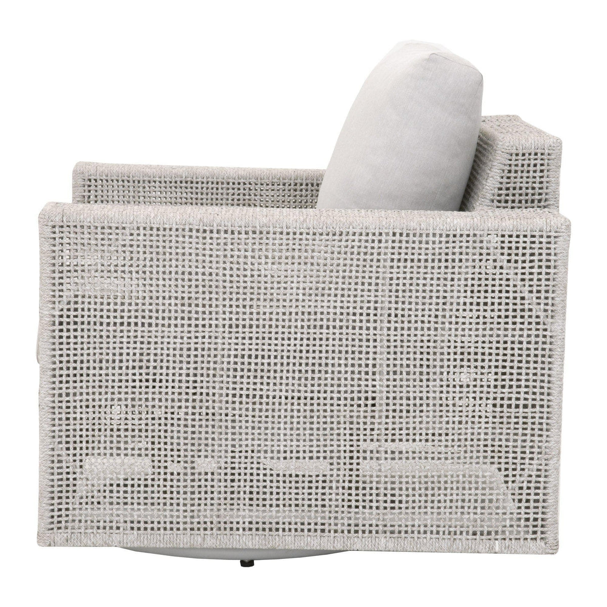 Travis Rope Outdoor Swivel Rocker Sofa Chair - Outdoor Chair Detail | Bone & Brass