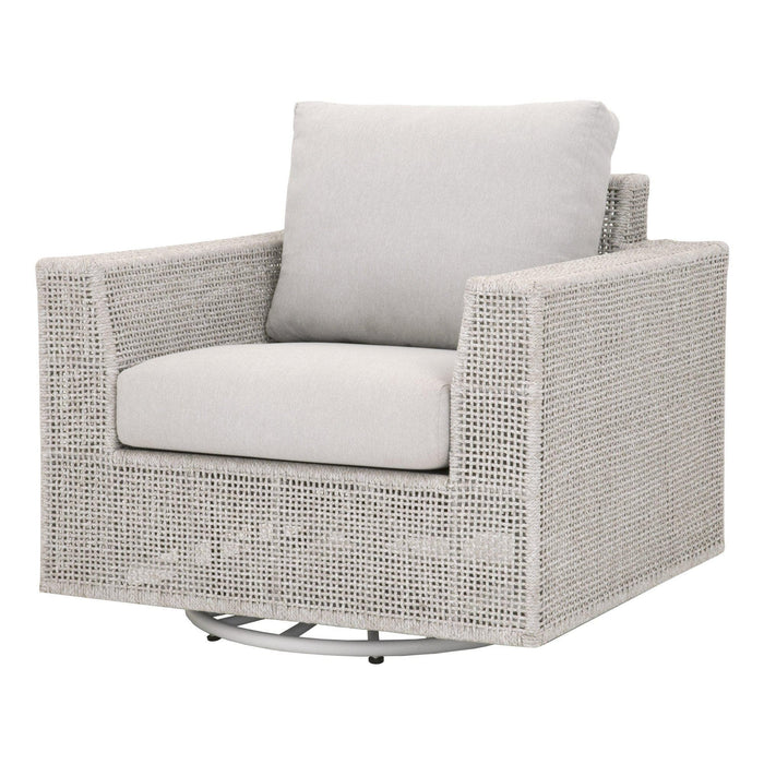Travis Rope Outdoor Swivel Rocker Sofa Chair | Bone & Brass
