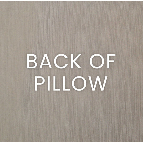 Back of Traydon Ocean Throw Pillow, showing the textured rayon, polyester, linen, cotton fabric.