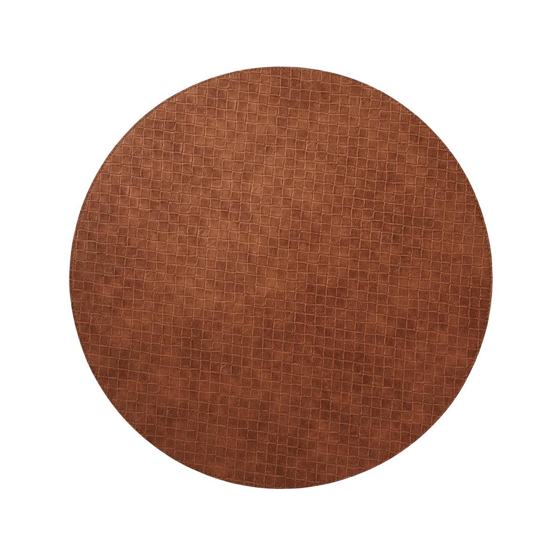 Tresse Round Placemats, Set 4 - Placemat View | Bone & Brass