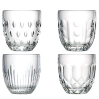 Troquet Assorted Tumblers Set -4 | Bone & Brass