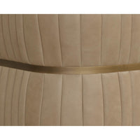 Tryor Sahara Sand Leather Lounge Chair - Chair Detail | Bone & Brass