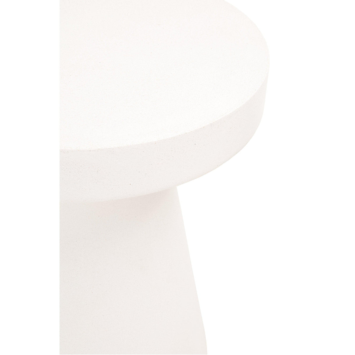 Tucker Ivory Concrete Accent Table - Table Detail | Bone & Brass