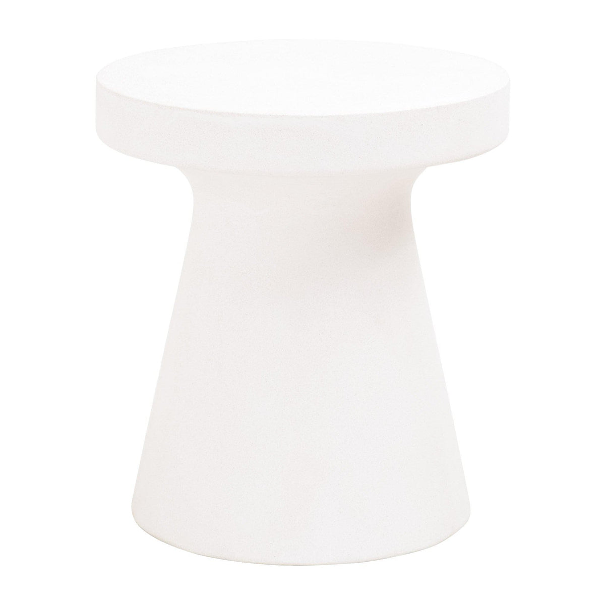 Tucker Ivory Concrete Accent Table | Bone & Brass