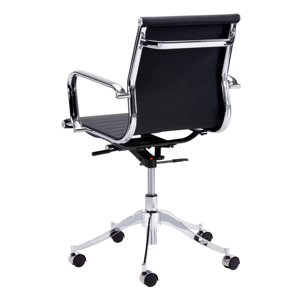 Tyler Onyx Desk Chair - Chair Side View | Bone & Brass