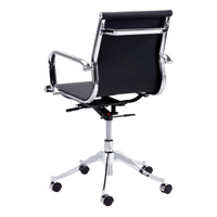 Tyler Onyx Desk Chair - Chair Side View | Bone & Brass