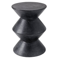 Union Black Concrete Side Table | Bone & Brass