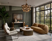 Valentina Kona Camel Velvety Sofa