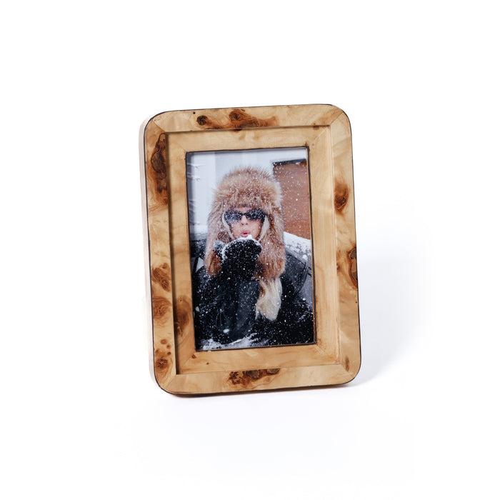 Valerie Burl Photo Frame 4x6 | Bone & Brass