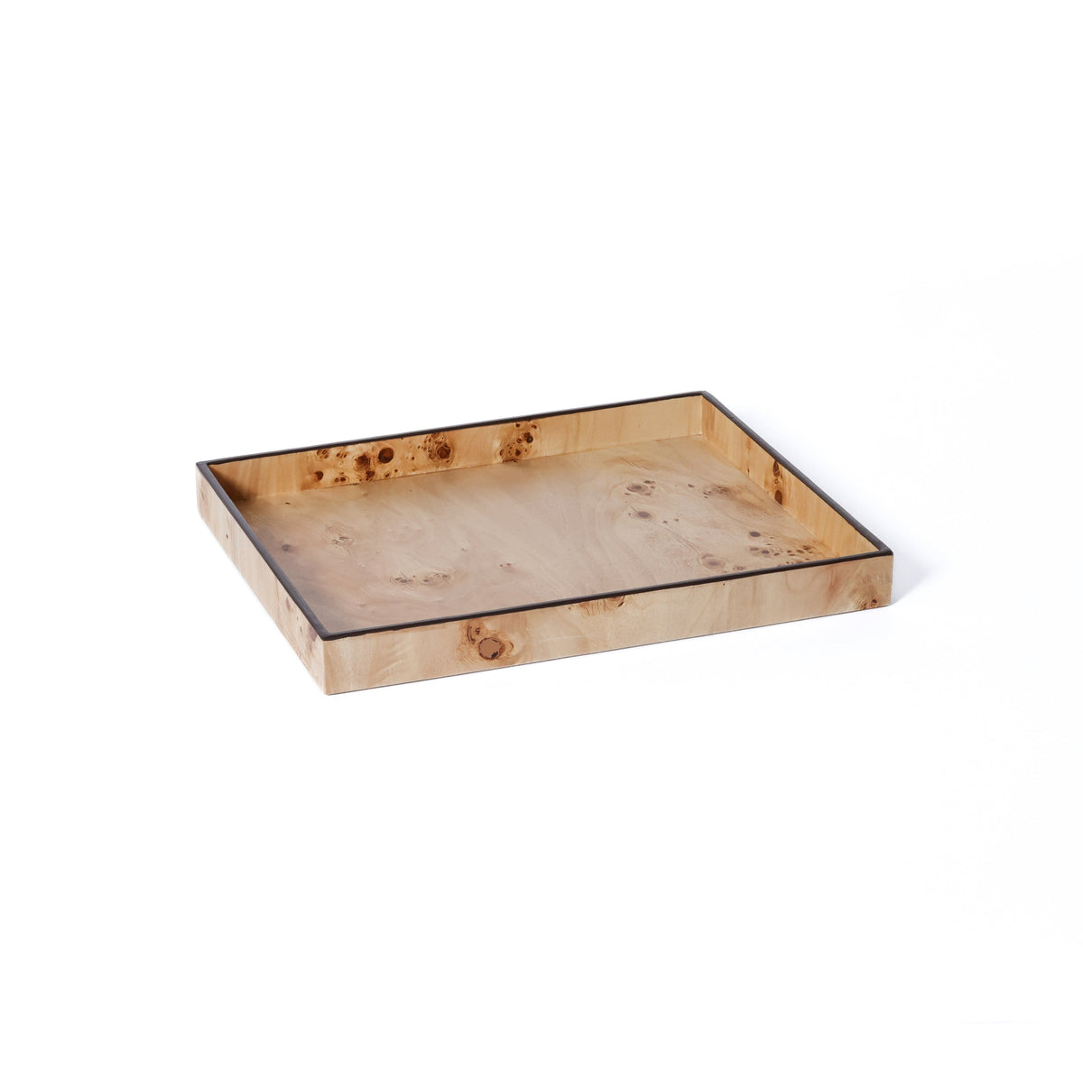 Valerie Burl Veneer All-Purpose Decorative Tray | Bone & Brass