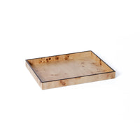 Valerie Burl Veneer All-Purpose Decorative Tray | Bone & Brass