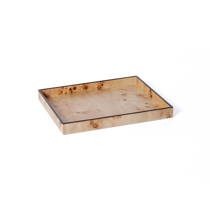 Valerie Burl Veneer All-Purpose Decorative Tray | Bone & Brass