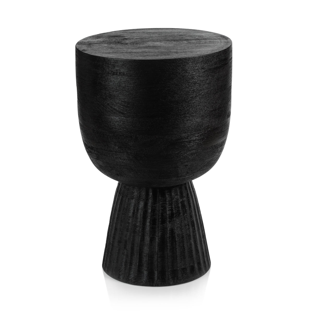 Vendas Black Mango Wood Accent Table | Bone & Brass