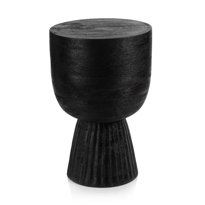 Vendas Black Mango Wood Accent Table | Bone & Brass