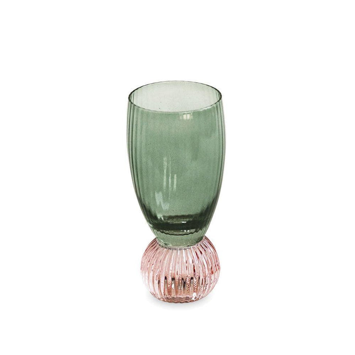 Venice Green & Lavender Shot Glass Set of 4 | Bone & Brass