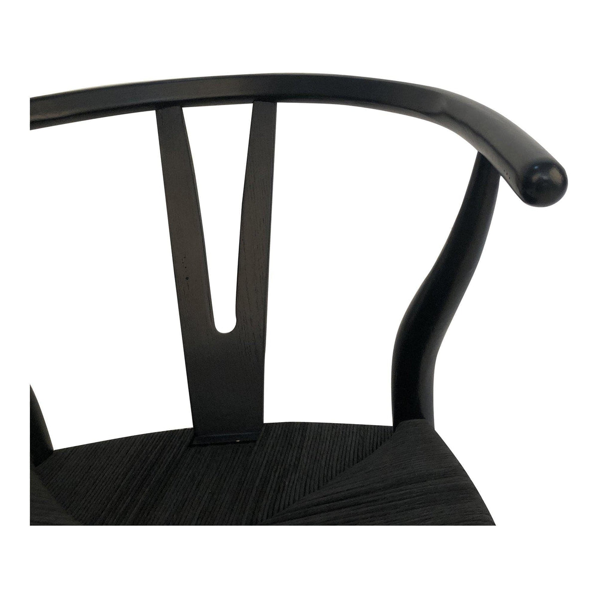 Ventana Dining Chair Black - Chair Side View | Bone & Brass