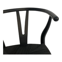 Ventana Dining Chair Black - Chair Side View | Bone & Brass