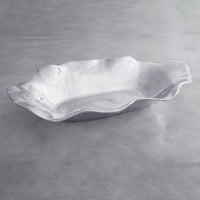 Vento Extra Large Aluminum Oval Serving Bowl - Bowl Detail | Bone & Brass