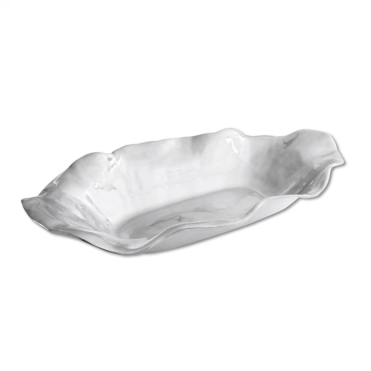Vento Extra Large Aluminum Oval Serving Bowl | Bone & Brass