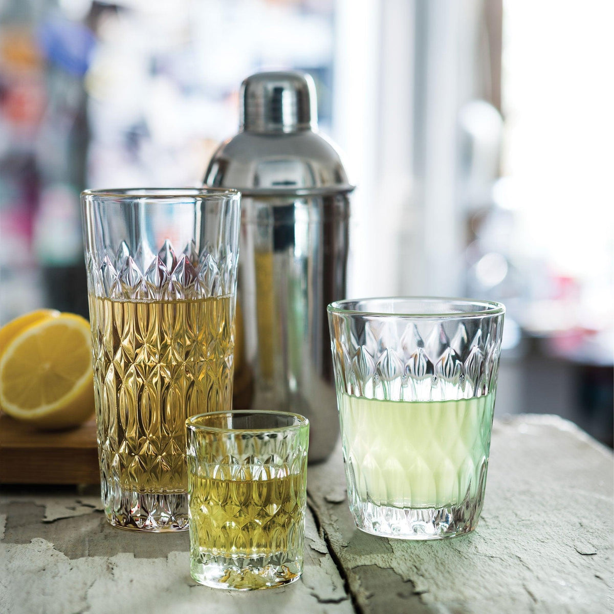 Verone Tumbler Set-6 - Tumbler Detail | Bone & Brass