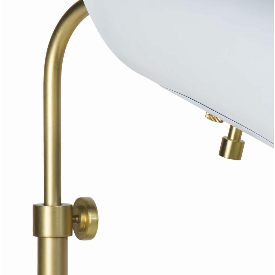 Vest Table Lamp - White Natural Brass - Sconce Installed | Bone & Brass