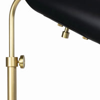 Vest Table Lamp - White Natural Brass - Sconce Close Up | Bone & Brass