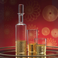 Victoria Gold Highball Glasses, Set 4 - Glass Close Up | Bone & Brass
