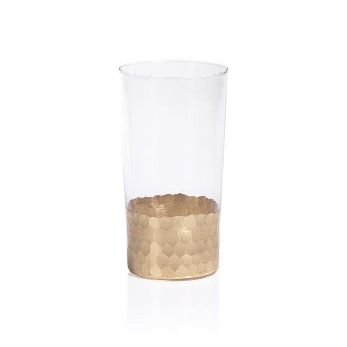 Victoria Gold Highball Glasses, Set 4 | Bone & Brass