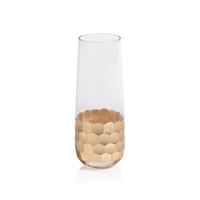 Victoria Stemless Gold Champagne Glasses, Set 6 | Bone & Brass