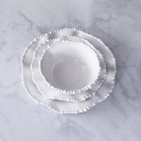 Vida Alegria Cereal Bowl Set 4 (White) - Bowl View | Bone & Brass