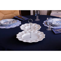 Vida Alegria Two Tiered Deviled Egg Server - Tray Top View | Bone & Brass