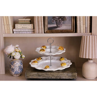 Vida Alegria Two Tiered Deviled Egg Server - Tray View | Bone & Brass