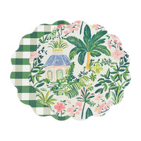 Vida Cabana Reversible Round Placemats Set 4 Pink & Green | Bone & Brass