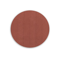 Vida Croc Reversible 15.5" Round Placemats Set 4 (Salmon Taupe) - Placemat Texture Detail | Bone & Brass