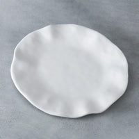 Vida Havana 11" Dinner Plate Set 4 (White) - Plate Top View | Bone & Brass