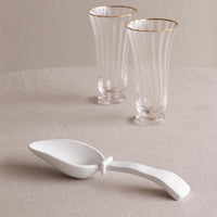 Vida Havana Ice Scoop White - Scoop Detail | Bone & Brass