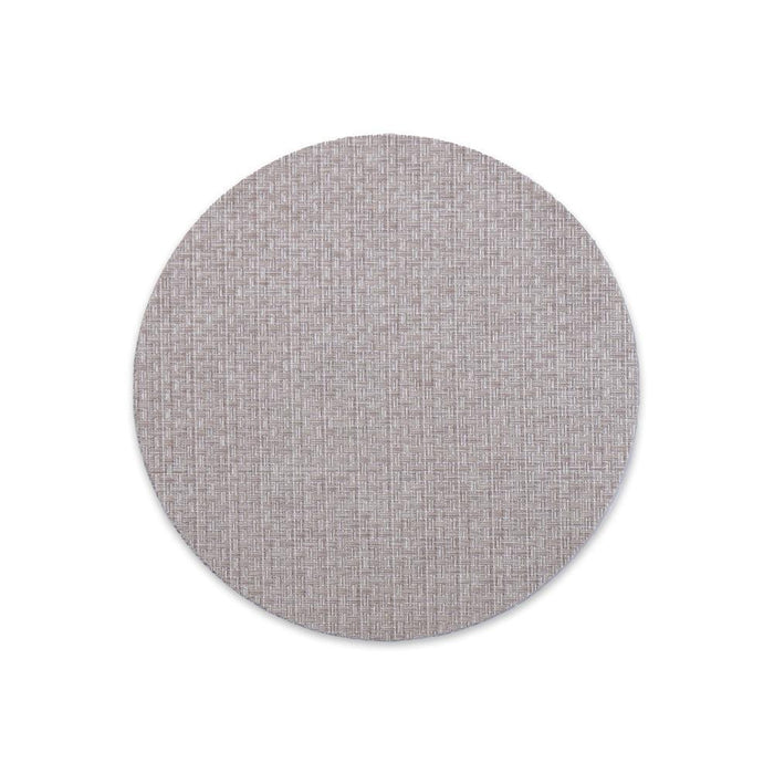Vida Natural Round Woven Placemat Set of 4 | Bone & Brass