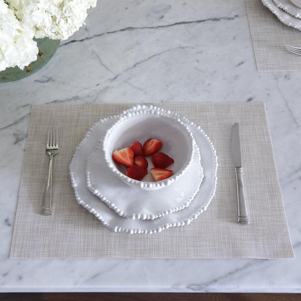 Vida Natural Woven Rectangular Placemats Set of 4 - Placemat Detail | Bone & Brass