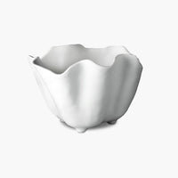 Vida Nube White Scalloped Ice Bucket | Bone & Brass