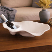 Vida Ocean Oyster Champagne Bucket (White) - Bucket View | Bone & Brass