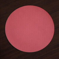 Vida Snakeskin Reversible 15" Round Placemats Set 4 (Salmon Charcoal) - Placemat Texture Detail | Bone & Brass