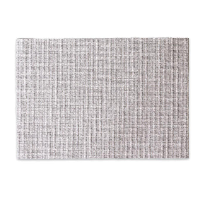 Vida Textured Natural Woven Rectangle Placemats Set of 4 | Bone & Brass