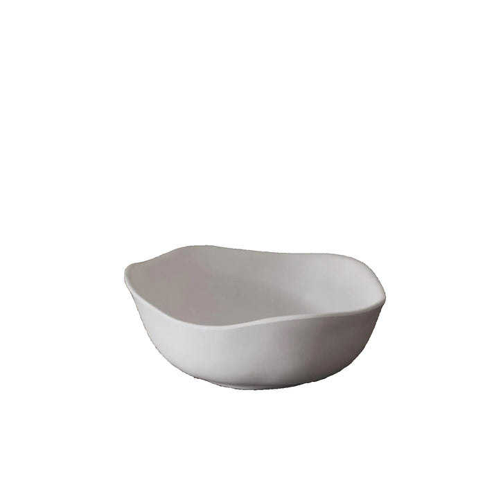 Vida White Cereal Bowl Set of 4 | Bone & Brass