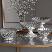 Silver Vienna Small Serving Bowl - Bowl Detail | Bone & Brass