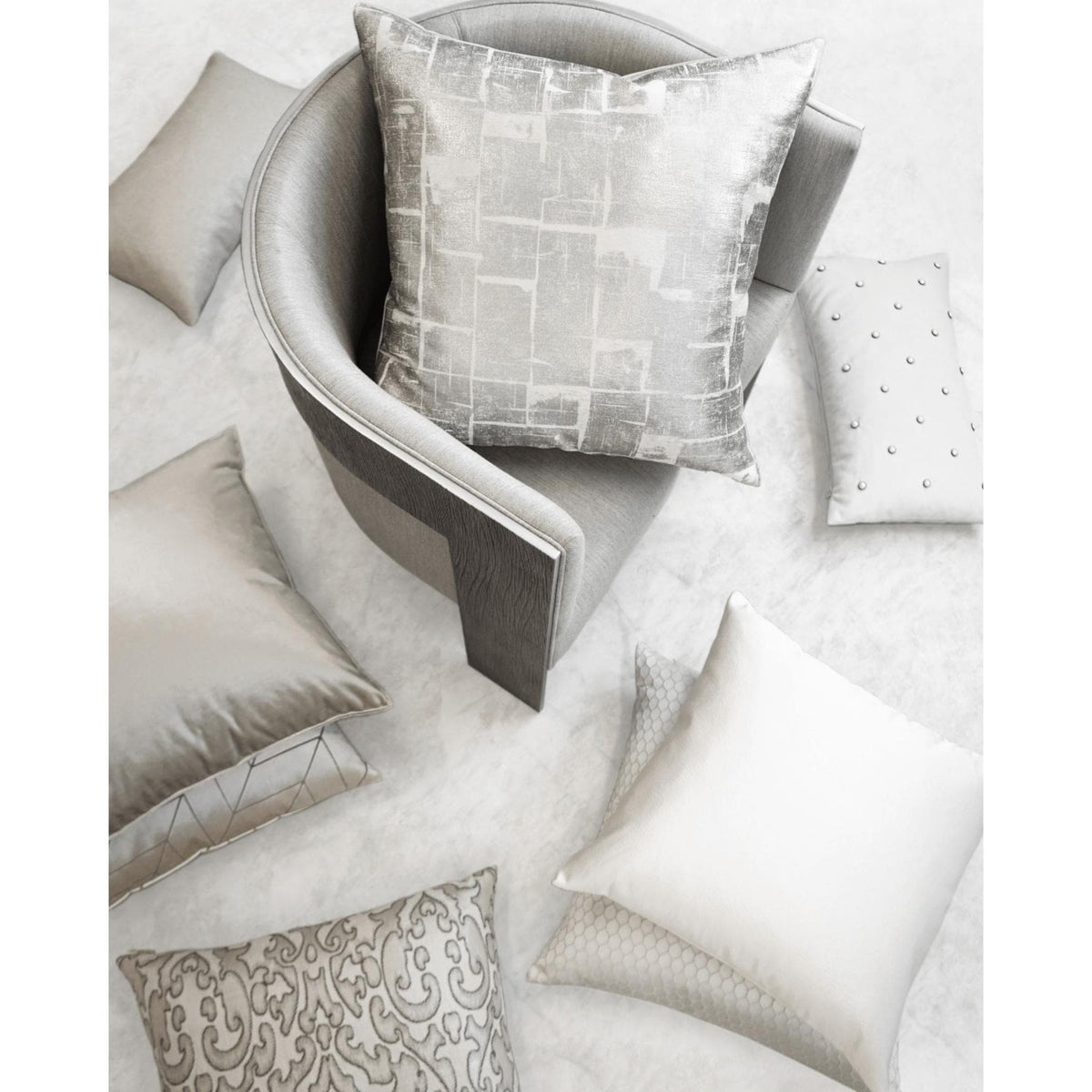 Villa Ivory Throw Pillow - Pillow Detail | Bone & Brass