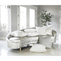 Villa Ivory Throw Pillow - Pillow Fabric Detail | Bone & Brass