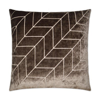 Villa Mocha Throw Pillow | Bone & Brass